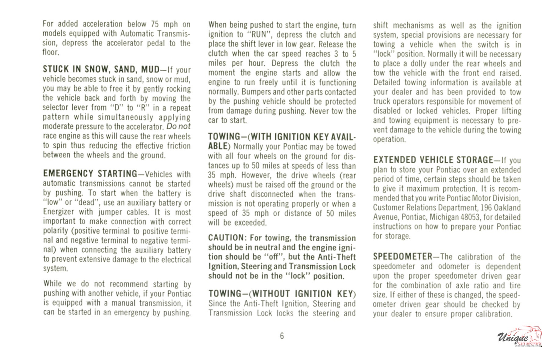 1969 Pontiac Owners Manual Page 21